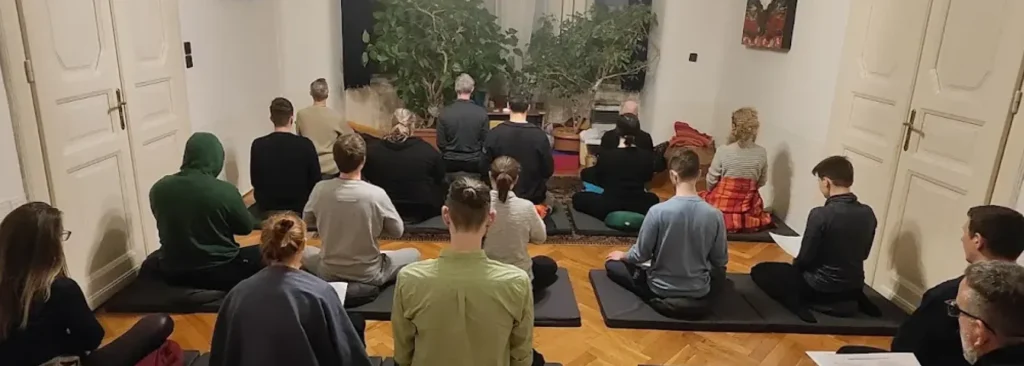 Kép budapesti meditációs gyakorlatunkról